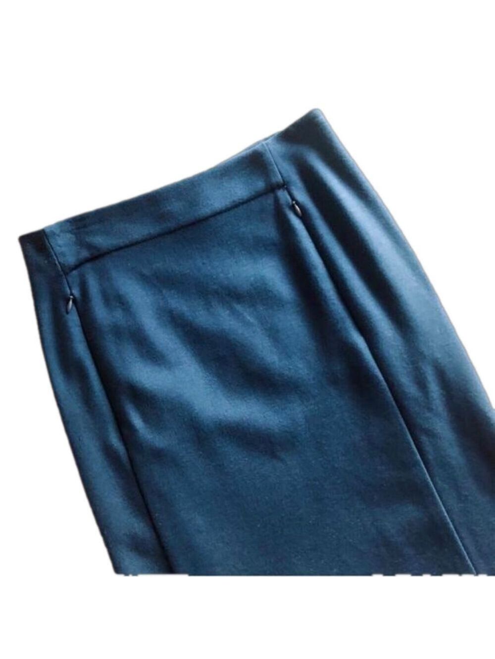 Diane von Furstenberg NEW pencil skirt navy blue "New Koto" jersey knit size 6